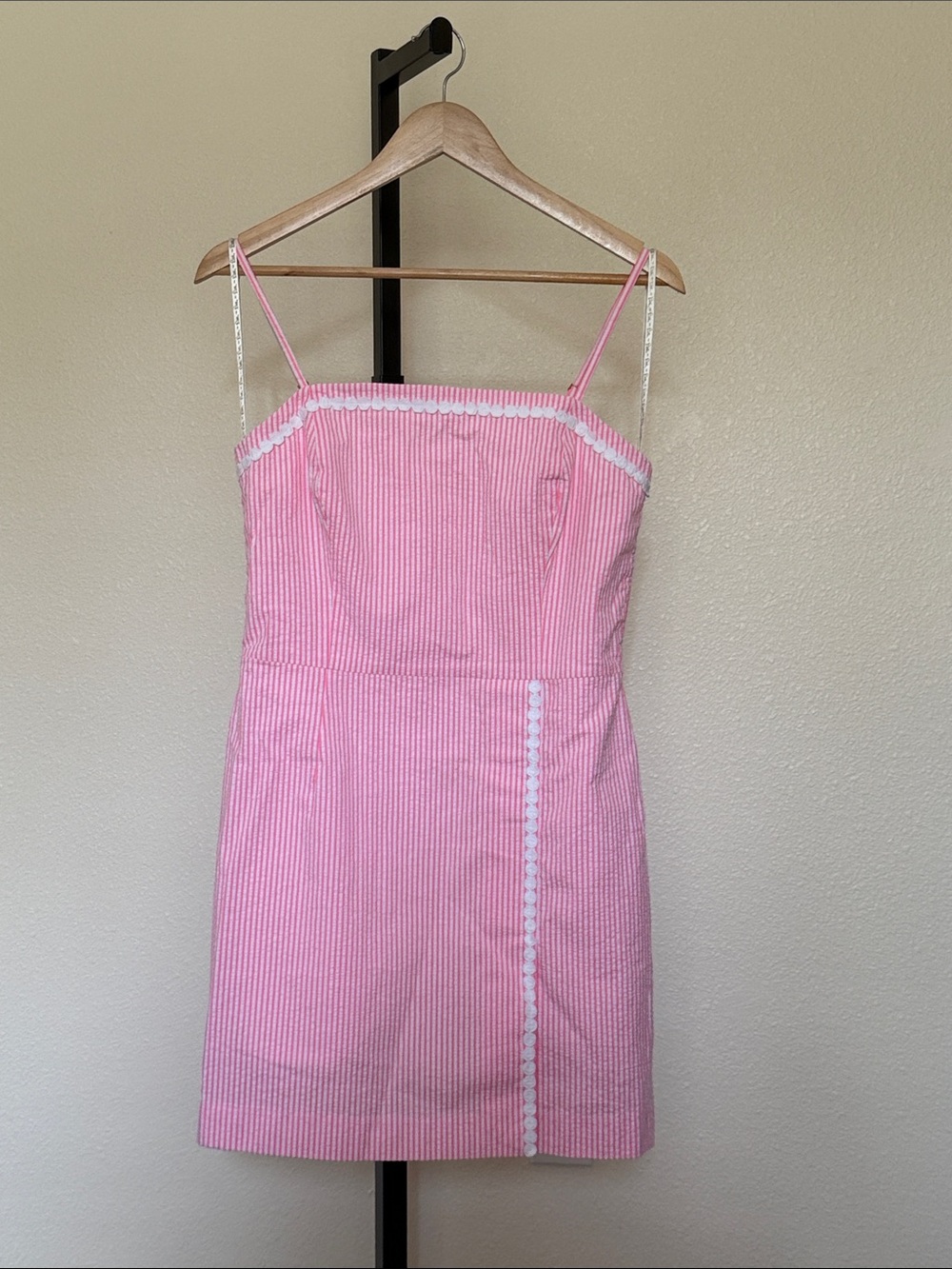 Lilly Pulitzer 💗Pink Seersucker Spaghetti Strap Dress